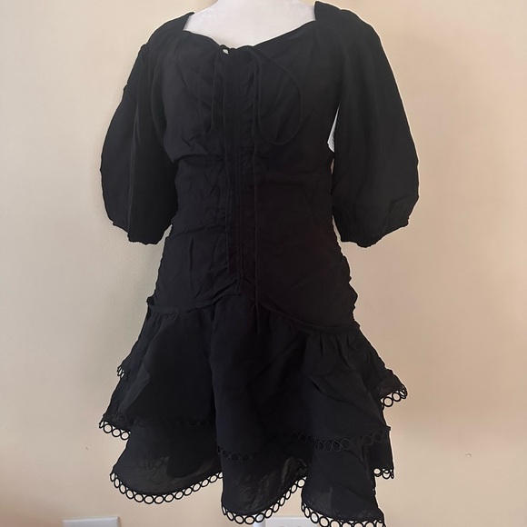 Jonathan SIMKHAI Auden Puff Sleeve Ruched Minidress - Picture 8 of 13